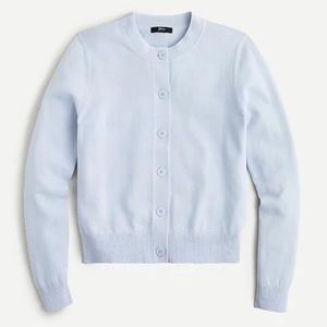 J. Crew Cardigan Sweater in Cotton Crepe